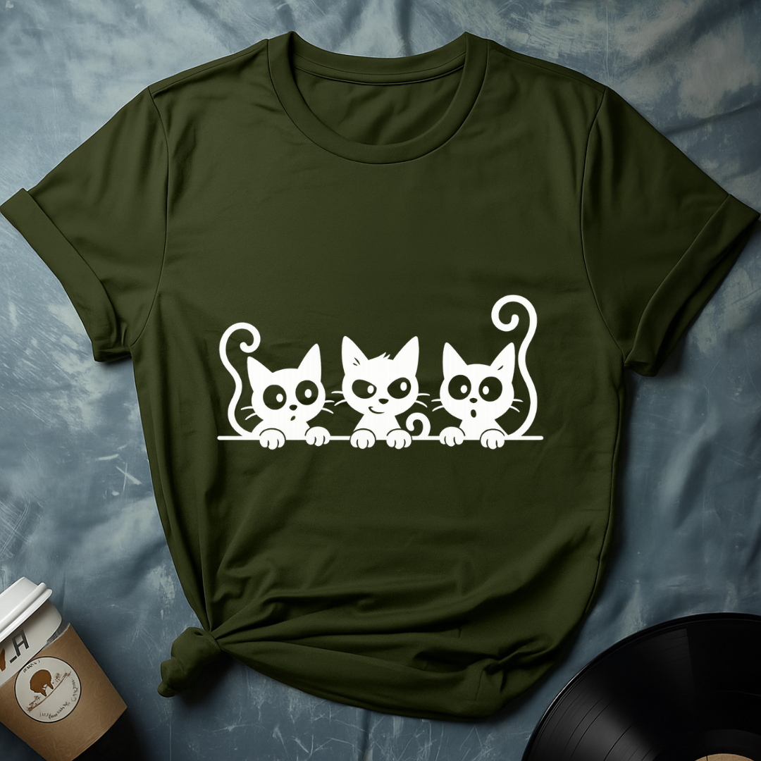 Triple Threat Cats T-Shirt