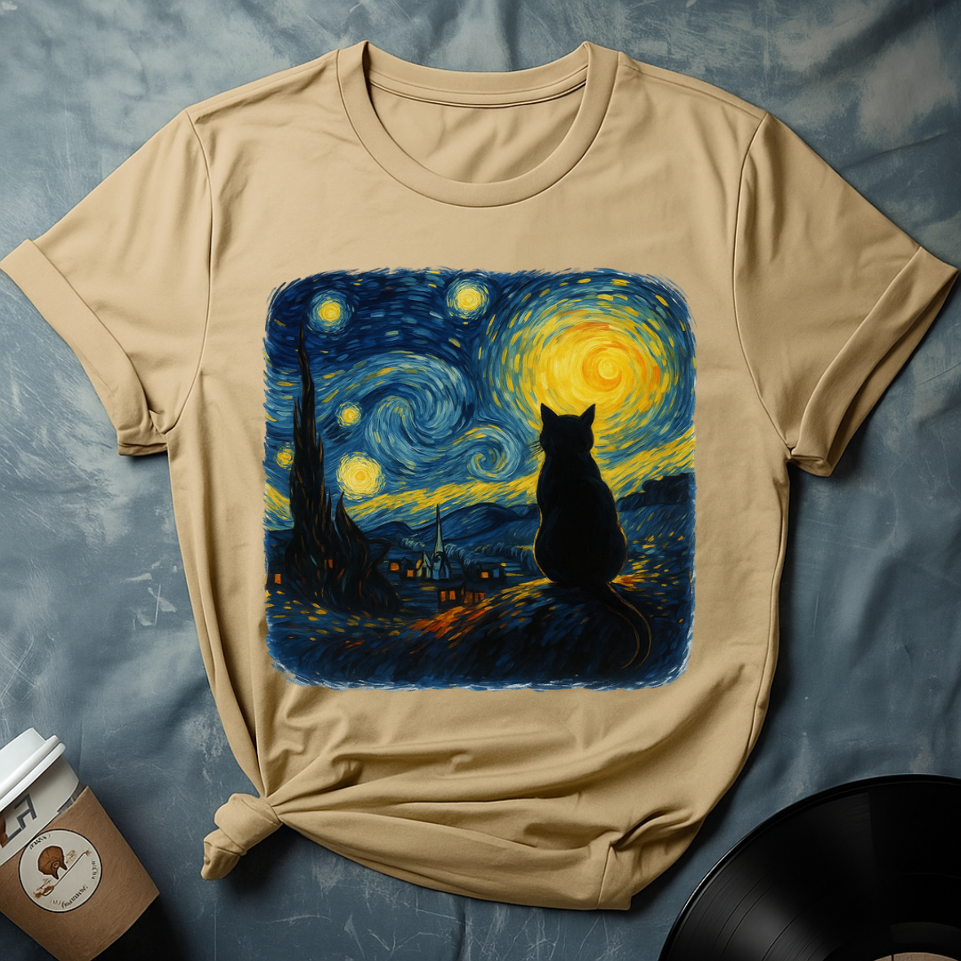 Van Gogh's Feline Muse T-Shirt