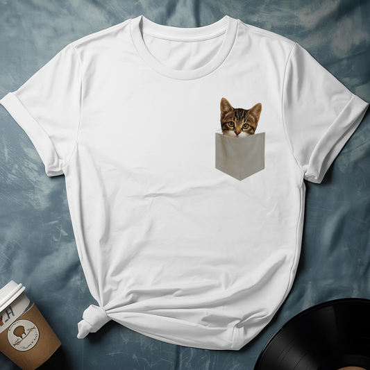 Adorable Brown Pocket KittyT-Shirt