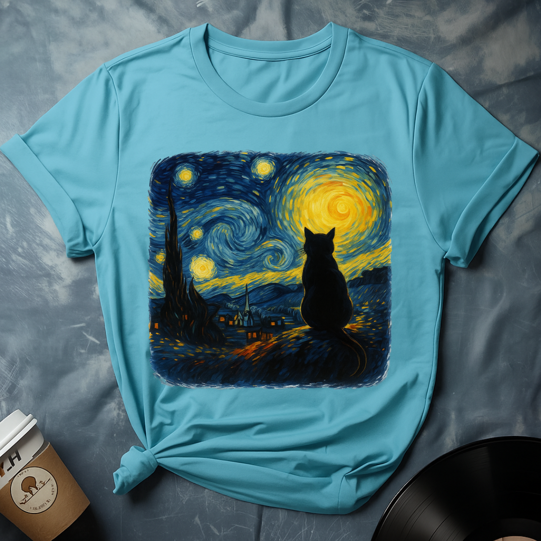 Van Gogh's Feline Muse T-Shirt