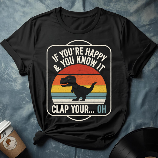 Funny Dinasour Short Hands Joke T-Shirt