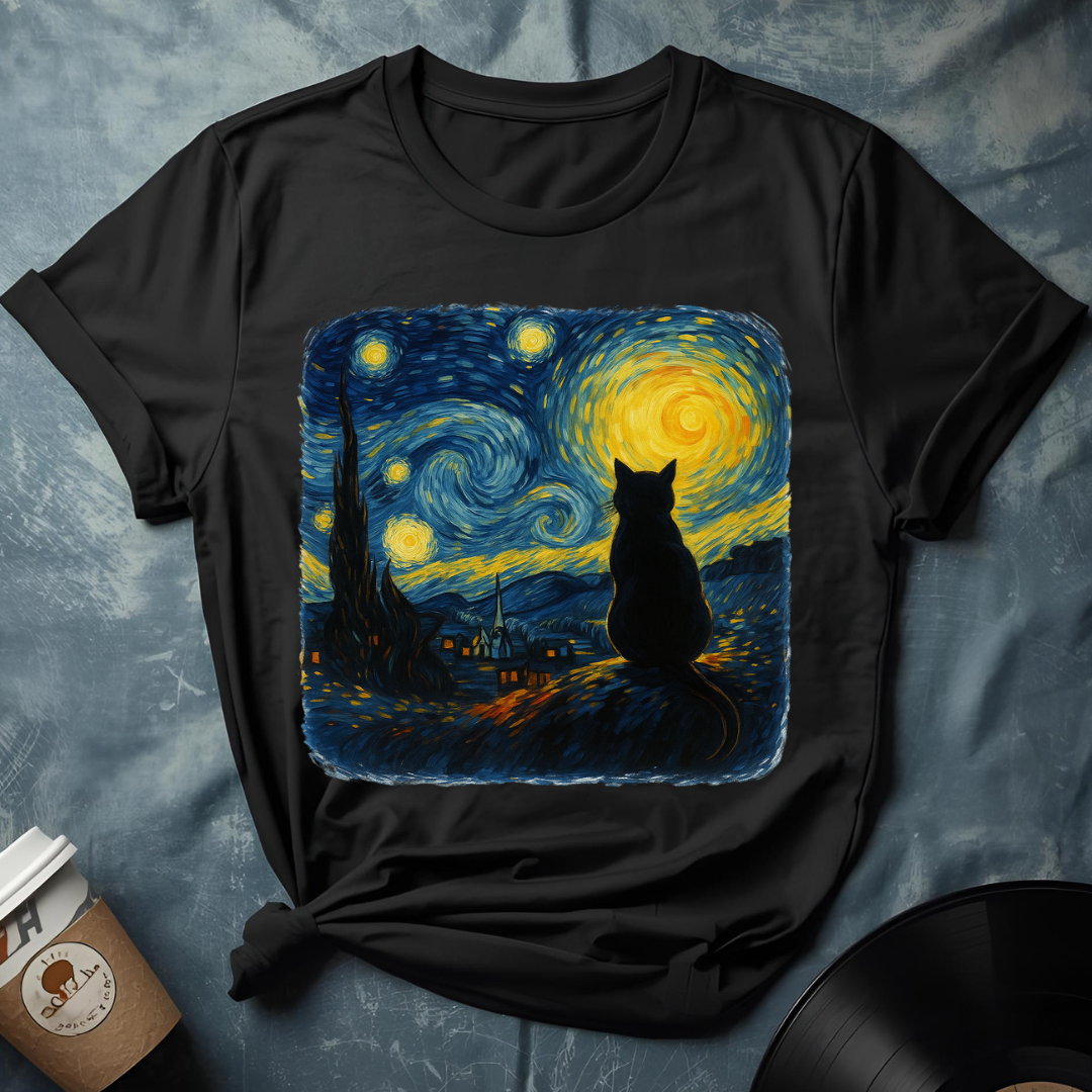 Van Gogh's Feline Muse T-Shirt