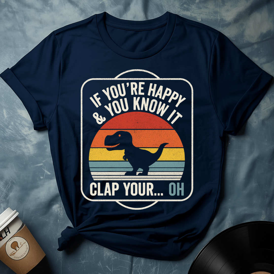 Funny Dinasour Short Hands Joke T-Shirt