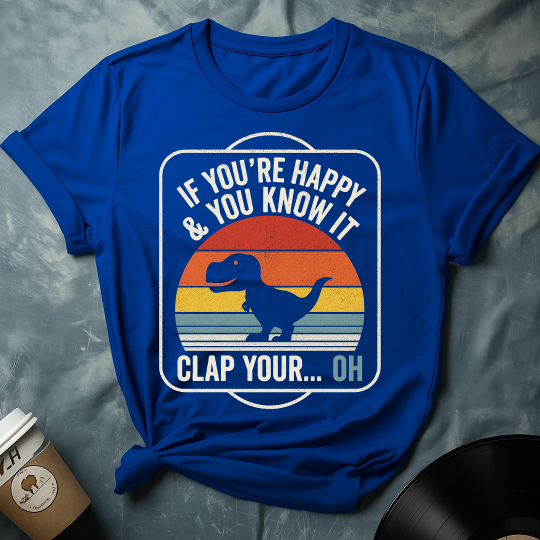 Funny Dinasour Short Hands Joke T-Shirt
