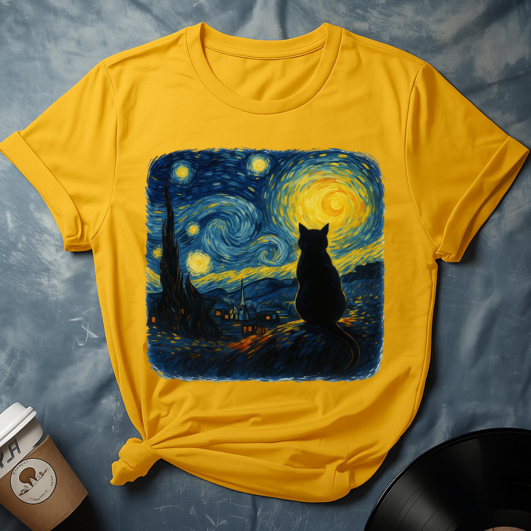 Van Gogh's Feline Muse T-Shirt