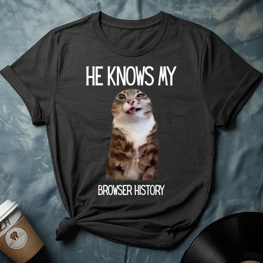 Rigby cat browser history T-Shirt