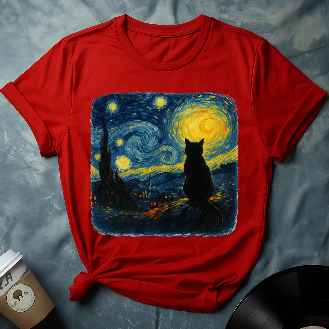 Van Gogh's Feline Muse T-Shirt